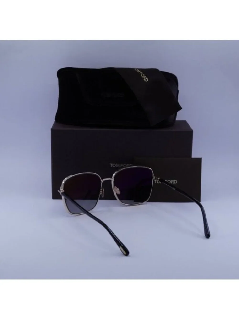 Tom Ford Fern FT1029 28D Square Sunglasses – Rose Gold/Smoke Polarized